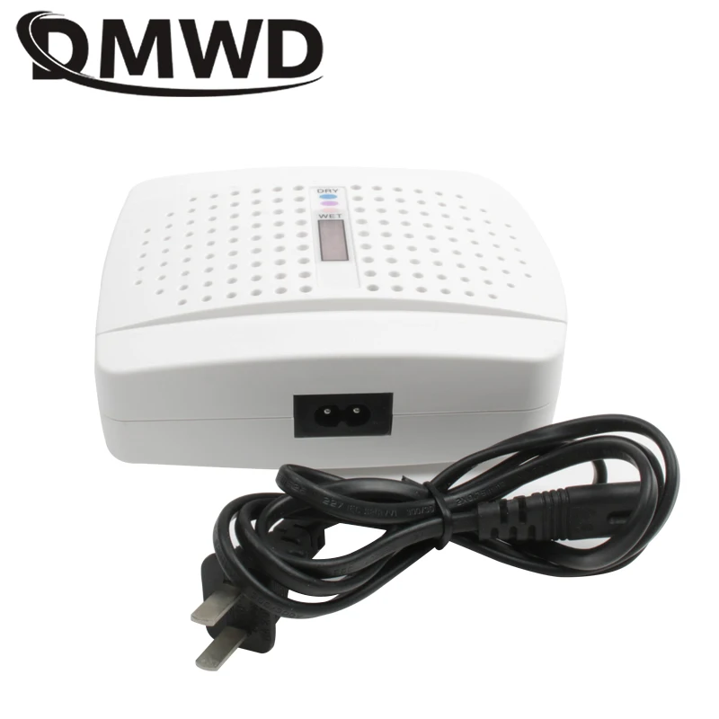DMWD Мини Портативный регулятор влажности воздуха Перезаряжаемые электрическая сушилка для одежды сушилка осушитель влаги влаговпитывающий аппарат 110 V-240 V