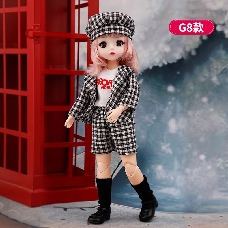 PUPPEN Kleidung 30 cm Dress Up SPIELZEUG Zubehör Mode Jacke Mantel Latzanzug Strumpfhosen Für 1/6 Bewegliche Gelenk Bjd Puppe mädchen Spielzeug – Detail 24