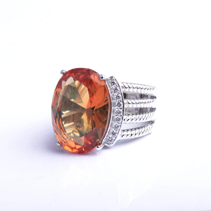 CSJ 11.11Big Stone Zultanite кольцо Стерлинговое Серебро 925 Ov15* 20mm15ct создан сультанит изменение цвета ювелирные украшения для женщин вечерние подарок