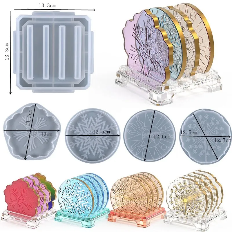 DIY Crystal Silicone Mold - Three-Layer Decorative Fruit and Tea Plate