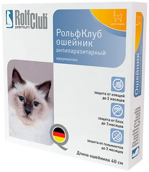 

EcoProm ROLF CLUB PREMIUM collar for cats against ticks and fleas (length 40 cm) Ekoprom