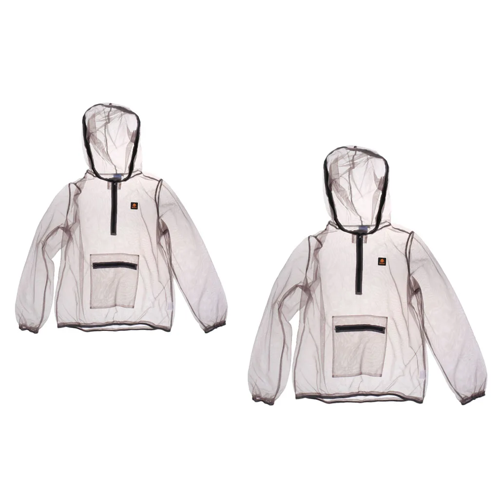 

2pcs Mosquito Jacket, Bug Repellent Jacket Mosquito Netting Unisex Mesh Hooded Protection Suits for Men Women, L+3XL