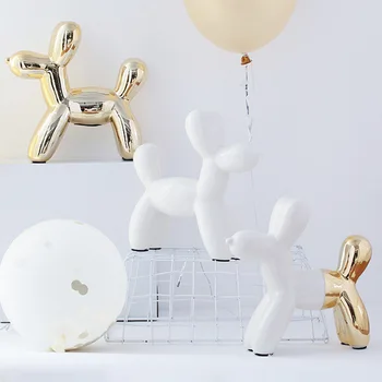 

Nordic Style Ceramic Dog Figurines Piggy Bank Crafts Creative Dog Miniature Money Box Home Living Room Decor For Kids ZL402