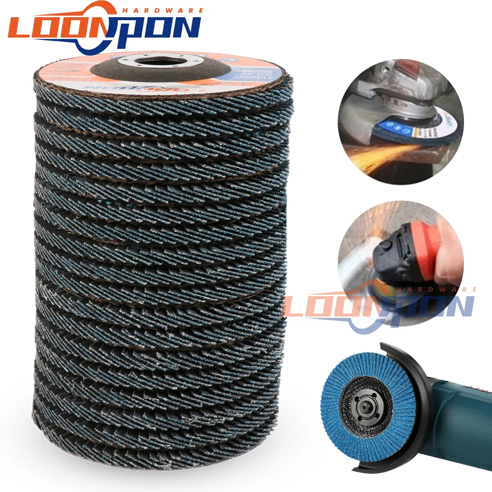 

115mm Professional Flap Discs Sanding Discs 4.5inch Grinding Wheels Blades For Angle Grinder 40/60/80/120Grit 5Pcs/10Pcs