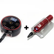 Новое поступление, Набор татуировок, светодиодный свет, татуировка Hybird, Перманентный макияж, ручка с Aurora-II Mini power