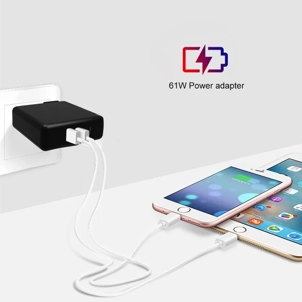 Используется по всему миру PD Dual USB-C/type-C+ QC 3,0 двойной USB интерфейс глобальная универсальная Быстрая зарядка телефон зарядное устройство для путешествий