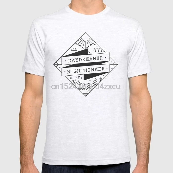 Мужская футболка с принтом хлопковая Футболка круглым вырезом и коротким