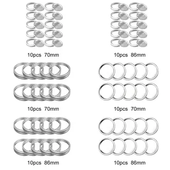 

10PCS Mason Jar Lids Sealed Leak Proof Cover Secure Mason Canning Jar Caps With Wide Mouth Storage Solid Caps