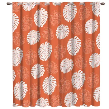

Tropical Plant Bamboo Window Treatments Curtains Valance Window Blinds Outdoor Kitchen Fabric Curtain Panels With Grommets