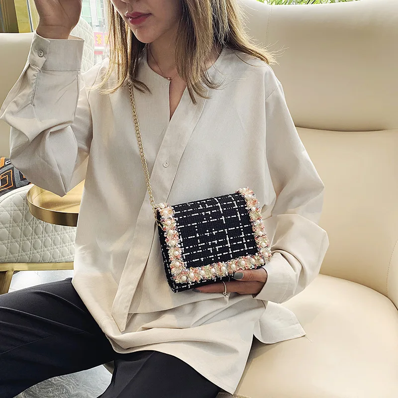 

Autumn New Arrival Bag Women's 2019 Popular New Style Fashion Korean-style Versatile Shoulder Bag Chain Bag Fashion Small Square