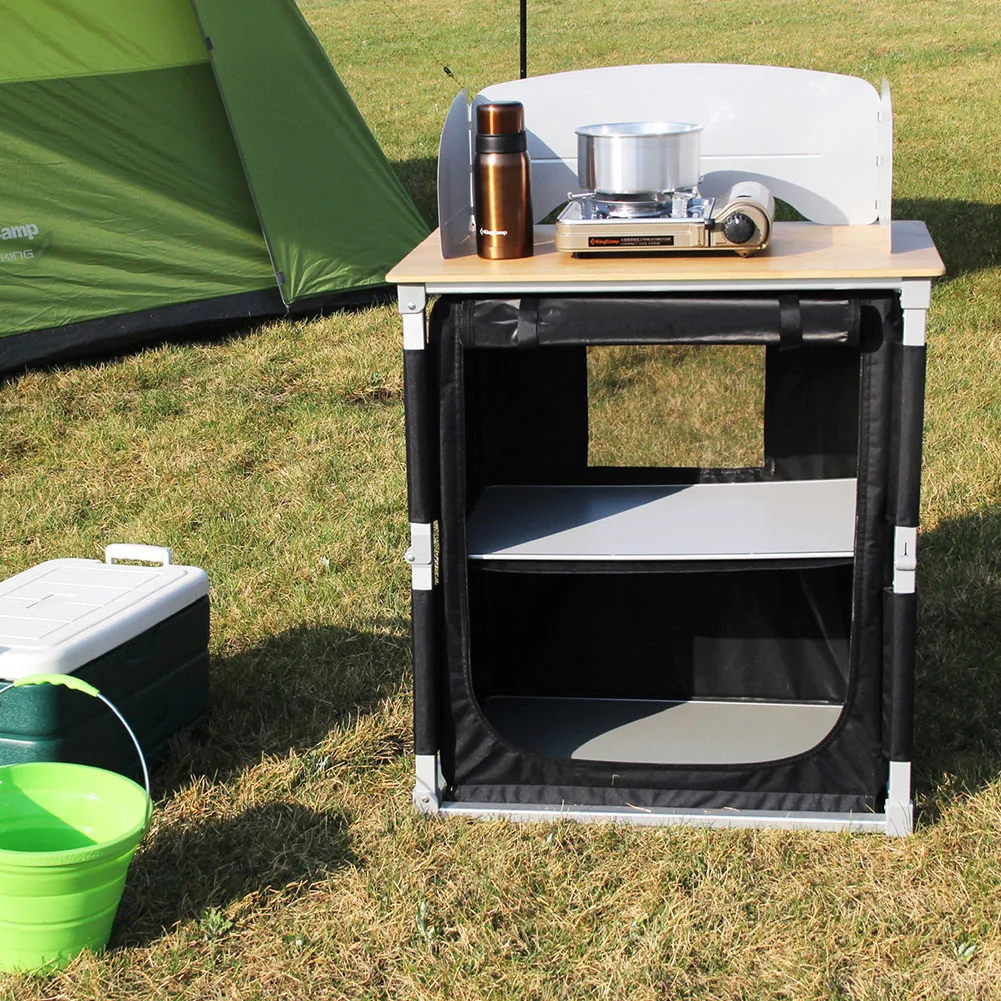 Kingcamp мгновенный Бамбуковый стол для приготовления пищи-легкий ...