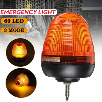 

2/4pcs 12V 24V Truck LED Strobe Flashing Light Rotating Warning Beacon Emergency Lamp Amber For Trailer Tractor Bus