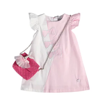 

Y455 High-end children's clothing 2020 summer new girls' Petal sleeve dresses female baby princess dresses