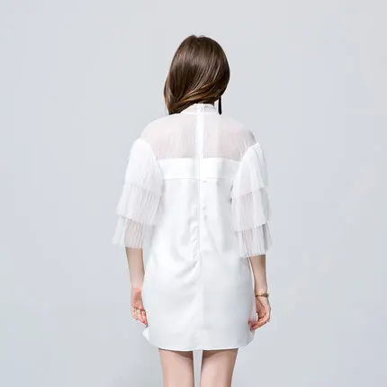 AliExpress,, белое платье свободного кроя в Звездном стиле