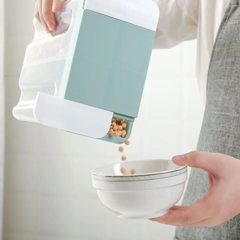 1/4 измельчает PP ящик для хранения еды прозрачный пластиковый контейнер кухонные бутылки для хранения баночки сушеные зерна бак