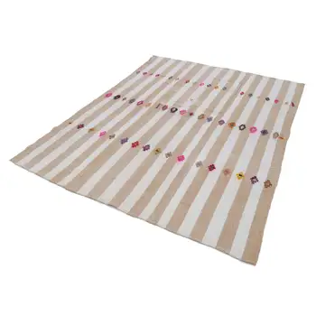 

203x264 Cm Beige Handmade Oriental Rug Rug-7x9 Ft