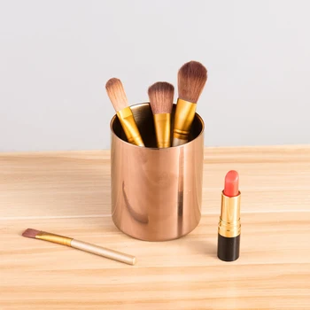 

Rose Gold Pen Holder Simple Rose Gold Flower Mini Vase