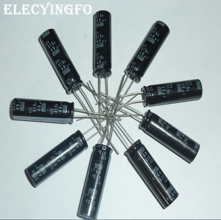 5pcs 49uF 315V49UF Nippon Chemi-Con NCC Photo Flash Capacitor 8.5x28mm 315V49uF PH Capacitors | Электронные компоненты и