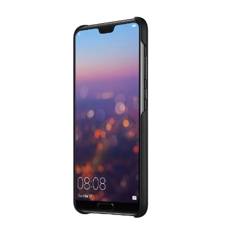 Кожаный чехол для HUAWEI P20 из углеродного волокна, защитный чехол из искусственной кожи, задняя крышка для телефона HUAWEI P20