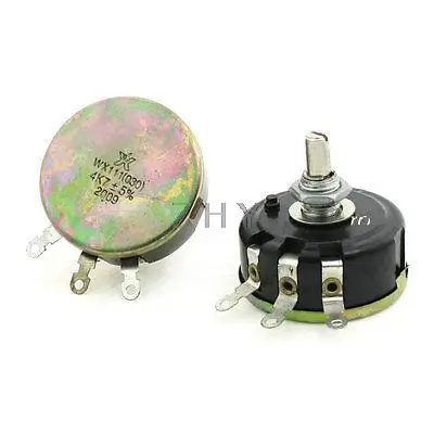 

2 Pcs 6mm Round Shaft Rotary Linear Taper Carbon Potentiometer 4.7K ohm