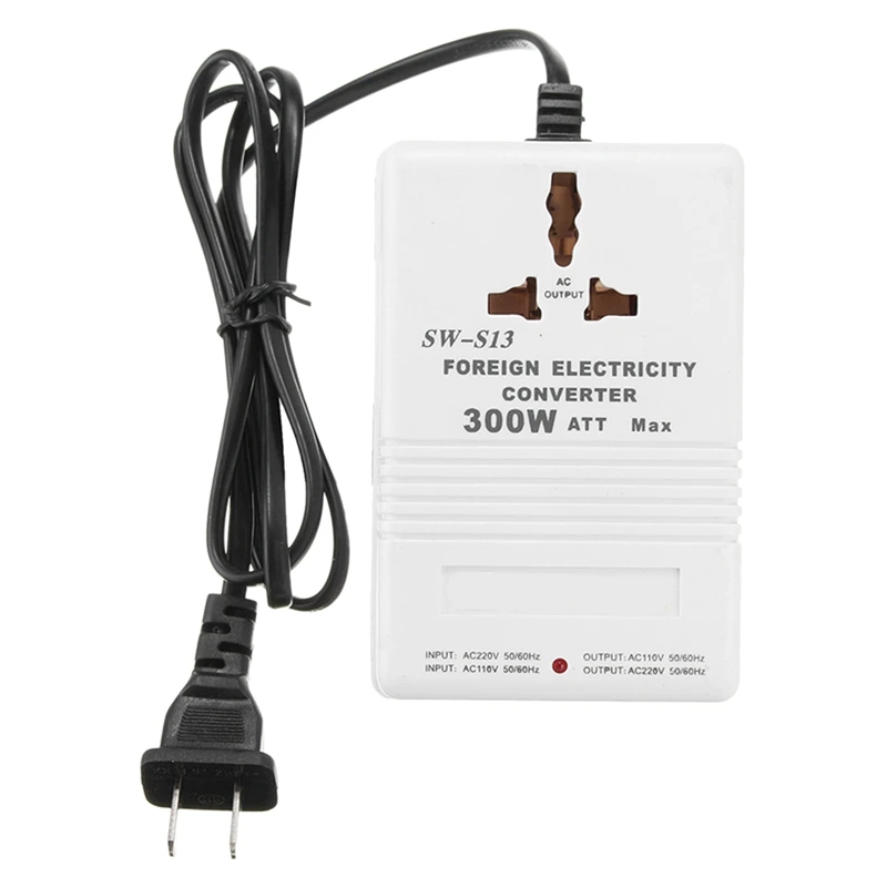 

Ac 110/120V To 220/240V 300W Step Up Down Voltage Converter Adapter Transformer Us Plug