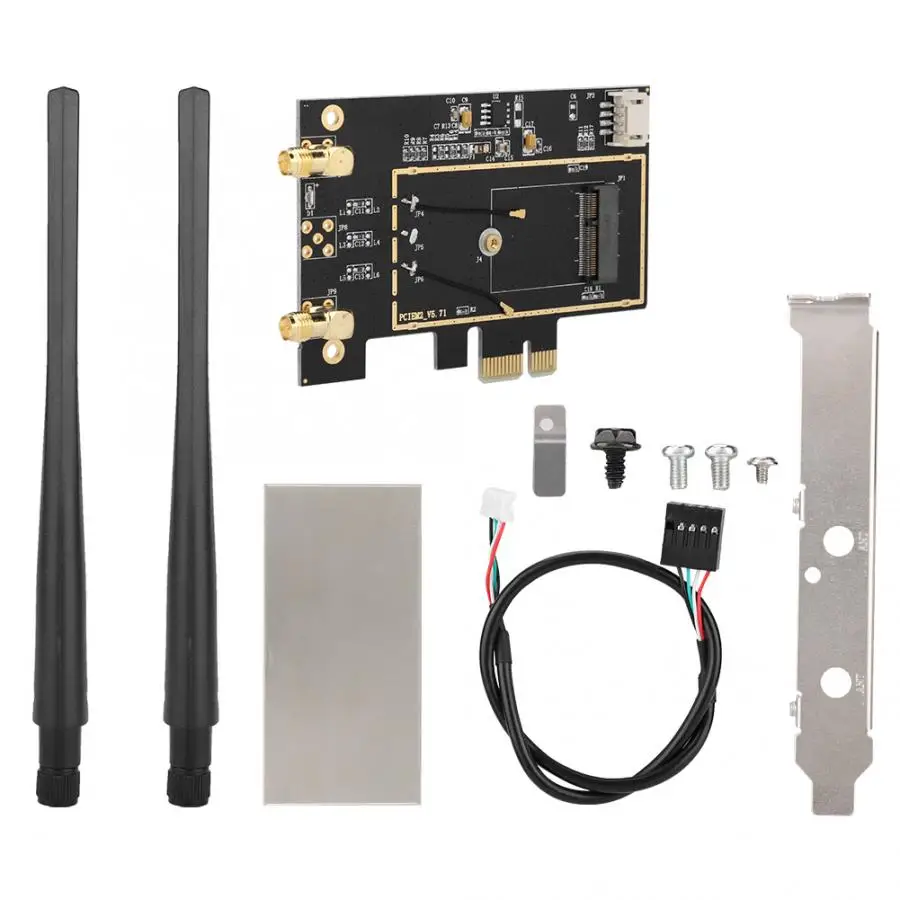 Настольный Wi Fi WLAN адаптер M.2 NGFF на PCI E 1X сетевой конвертер для 8260 7265 1535 7260