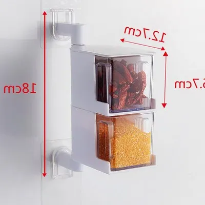 2 layers white Кухонная полка, настенная угловая, настенная, вращающаяся, приправа, полка для хранения приправ XI4031004 - Цвет: 2 layers white