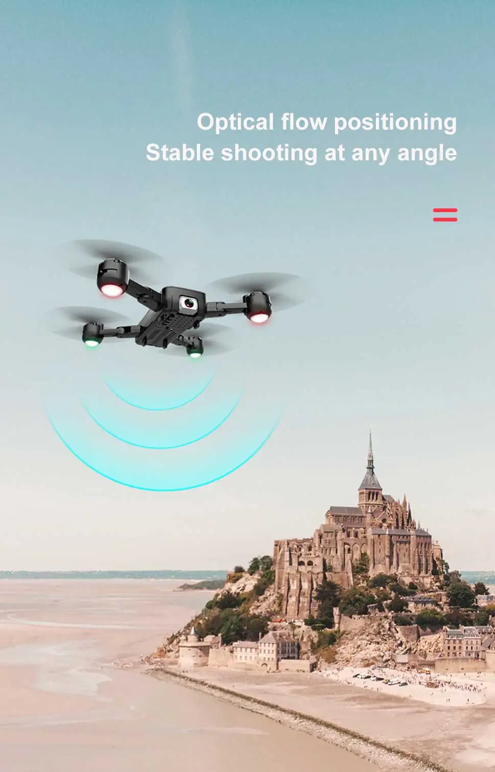 Дрон камера 4k HD WiFi FPV Квадрокоптер оптический поток hover высота держать двойной Вертолет камеры Дрон с камерой