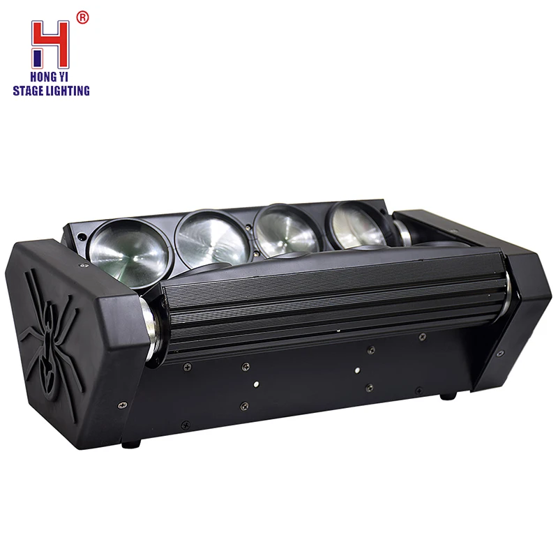 Движущаяся головка 8x12 Вт RGBW светодиодный DMX512 паук луч сценический светильник с движущейся головкой DJ диско вечерние светильник