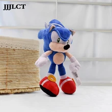Sonic peluche jouet dessin animé anime hérisson poupées peluche jouets cadeau pour enfant noël livraison gratuite kawaii 27cm bleu enfants(China)