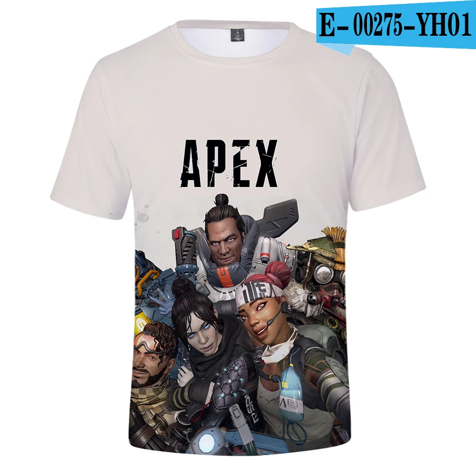 3D Tshirt Apex Legends/мужская футболка крутая летняя футболка для мальчиков и девочек Apex Legends Harajuku, дышащий Забавный детский топ с 3D принтом, уличная одежда - Цвет: 3D Tshirt