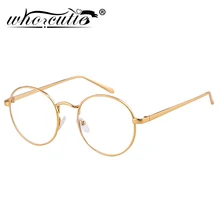 Винтажные круглые поддельные прозрачные очки для мужчин и женщин очки для компьютера Золотая оправа очки ботаника оптические линзы студенческие очки S121