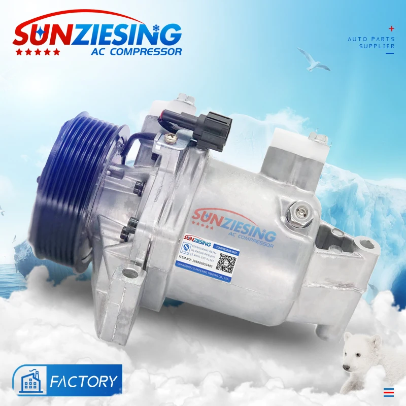 

for NISSAN JUKE AC compressor 1.6L 2010 CR08B 7PK 92600-1KA1B 926001KA1B 3008842 klimaanlage aire acondicionado climatisation