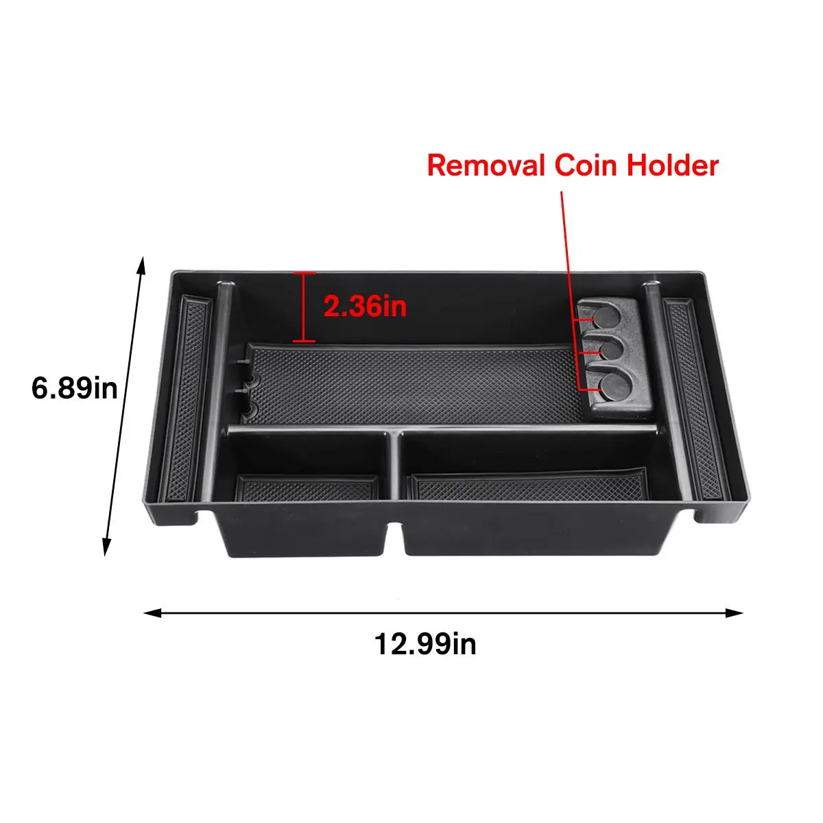 1Pcs Car Center Console Organizer Tray Storage Box Stylish Car Center Console Tray For Chevy Silverado/GMC Sierra 1500 2019