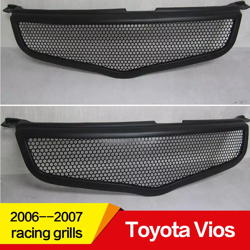 Используется для Toyota Vios racing grills 2006 07 год комплект кузова из углеродного волокна/RFP Refitt Передняя Центральная решетка крышка аксессуары