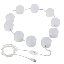 Led туалетный зеркальный светильник s комплект с лампочки с регулировкой силы света, светильник ing крепеж полосы для макияжа туалетный столик набор