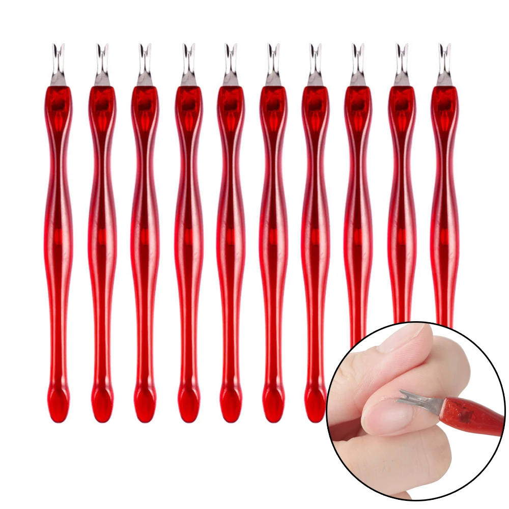 Dead Skin Fork Nipper Pusher Trimmer Callus Cuticle Remover Peeling Knife Manicure Stainless Steel Cosmetic Nail Art Tool | Красота и