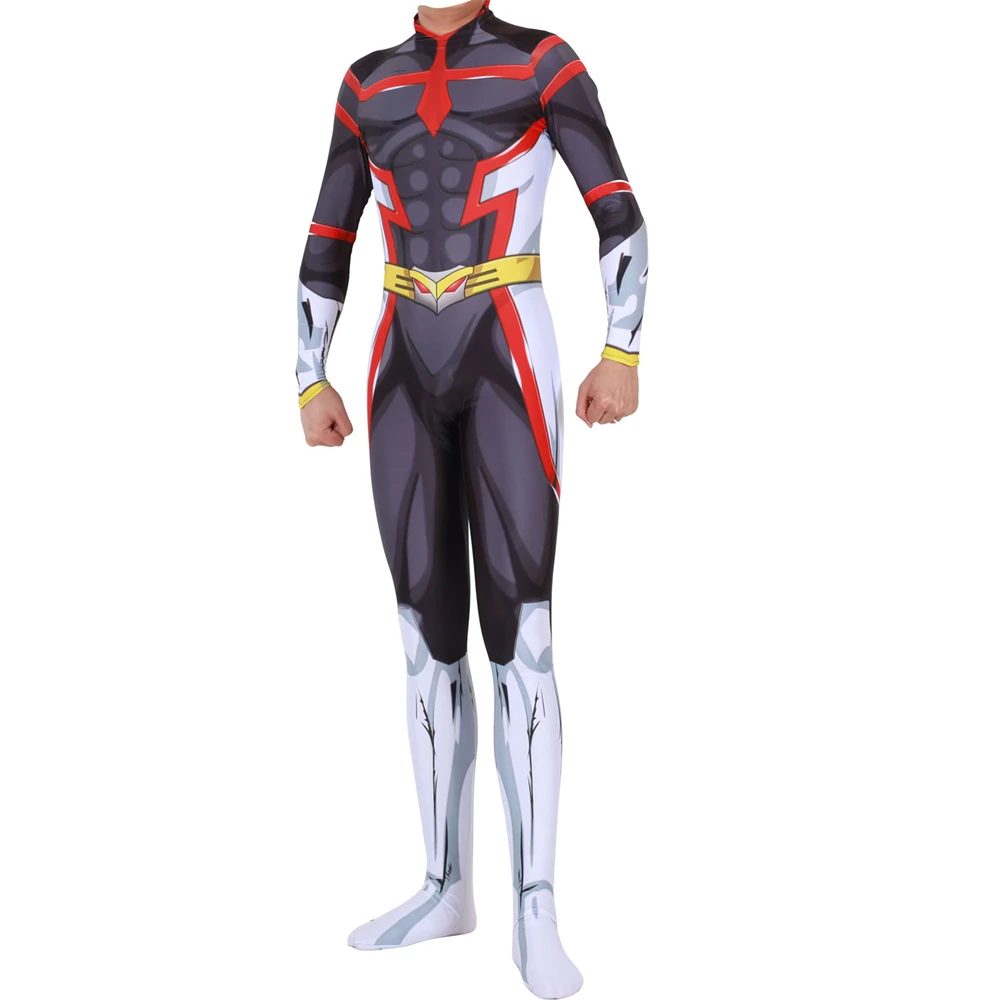 Крутой костюм для косплея из аниме «Мой герой», Academy Boku no Hero, черный костюм AllMight Zentai, комбинезоны