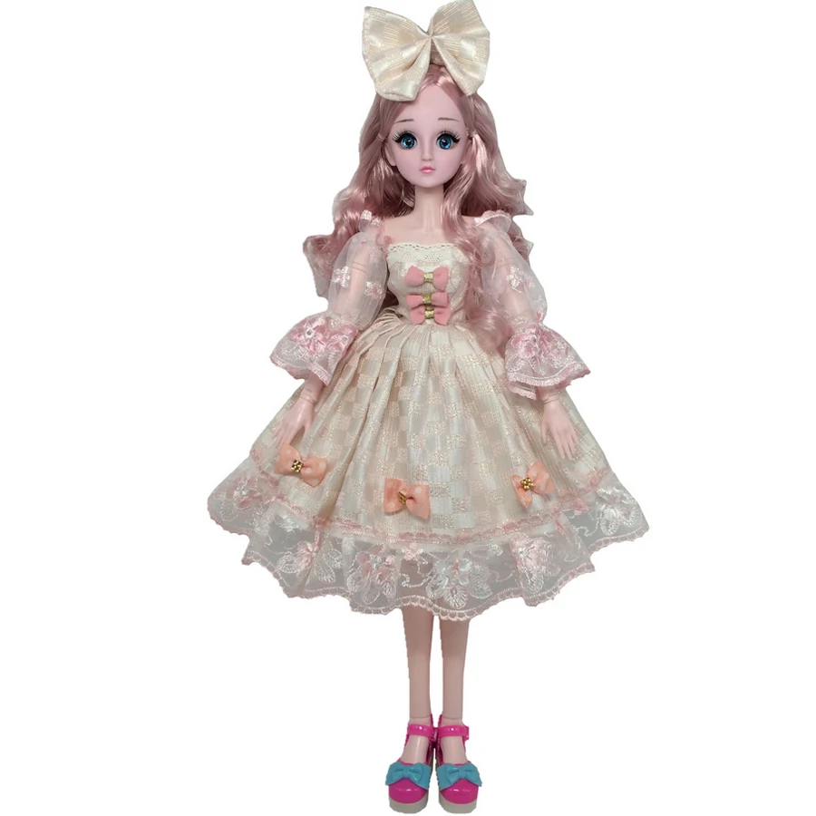 60 см BJD моделирование кукла игрушка 3D глаз девушка принцесса свадебное платье