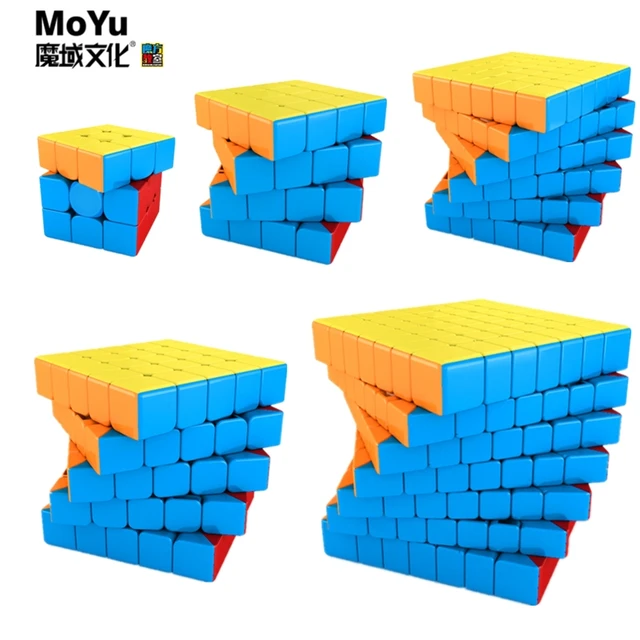 MoYu meilong Magic cube 3x3 4x4 5x5 6x6 7x7 cube profissional Speed cube Puzzle 3x3 cubo Magico fun game cube Toys For Children 1