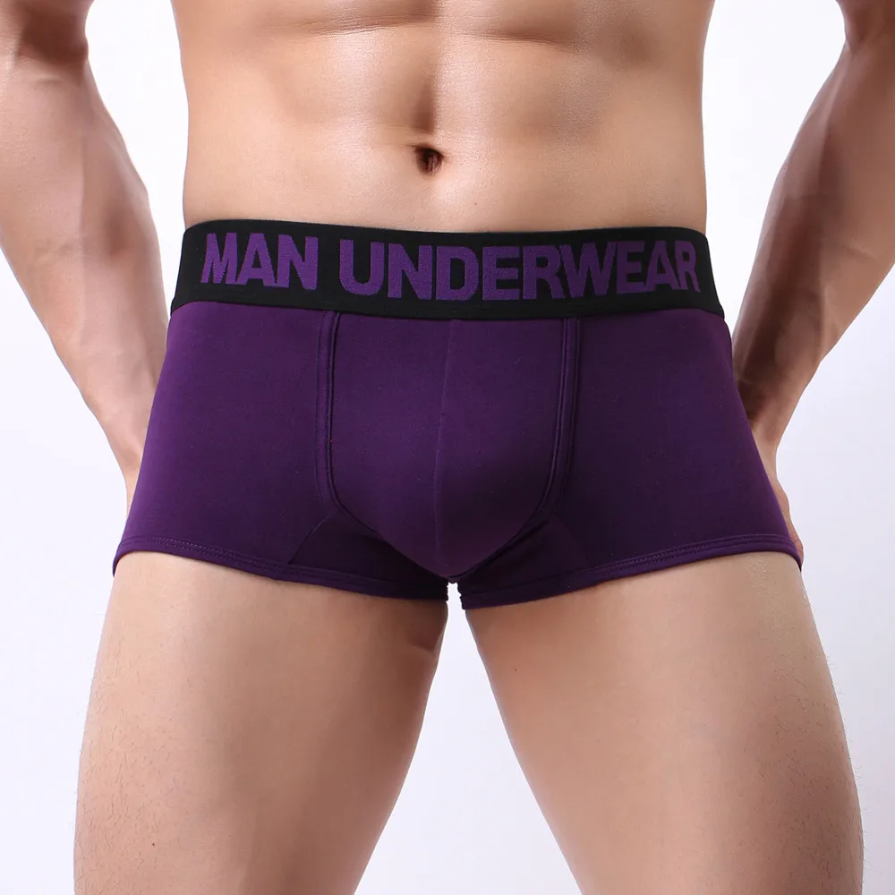 Men's Soft Underpants Letter printing Comfortable Elastic Knickers Shorts Sexy Underwear Classic Quick Dry Boxers Shorts