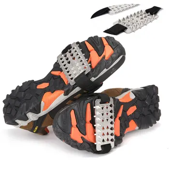 

Men Women Ice Snow Winter Fishing Anti Slip Shoe Grippers Crampons Cleats Adults Children Spikes Universal Traction Hiking