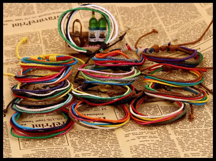 

2019 NEW Fashion Creative Hand-woven Bracelets Colour Bracelet Charm Bracelets for Men Boys Women Girls Fashion Wholesale