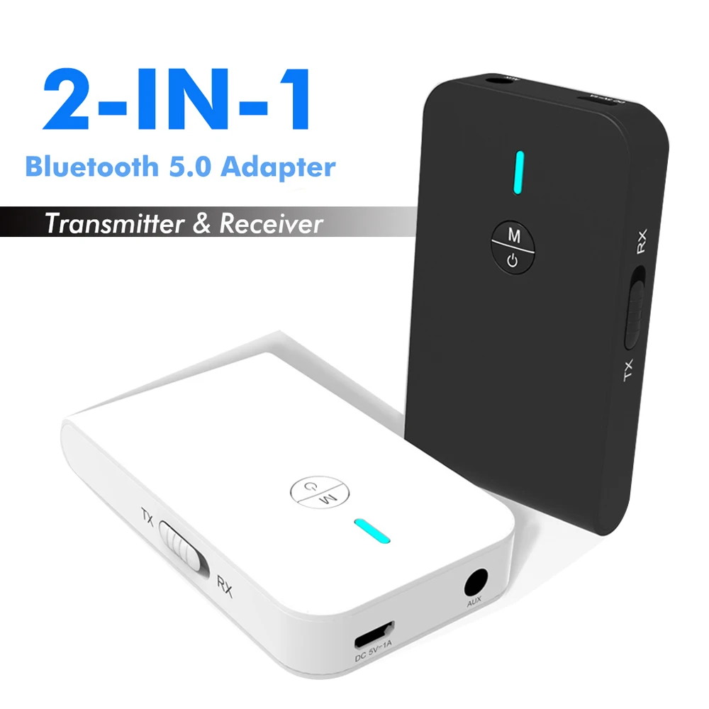 JINSERTA Bluetooth 5 0 мини стерео аудиоприемник передатчик 3 мм AUX разъем для ТВ PC