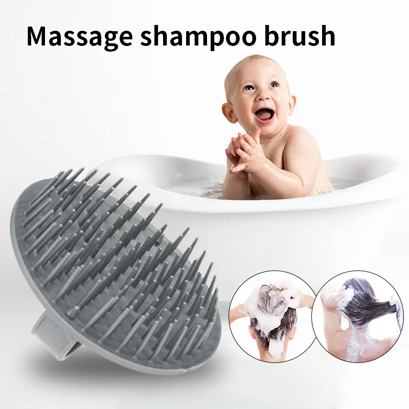 Unisex Plastic Round Shower Scalp Massage Brush Shampoo Hair Comb for Salon Home Wide Tooth Washing | Красота и здоровье
