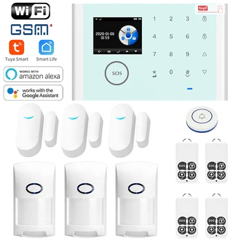 

Security System Kit Smart Home WIFI GSM APP Control With Auto Dial Motion Detector Sensor Burglar Wireless Home Alarm System