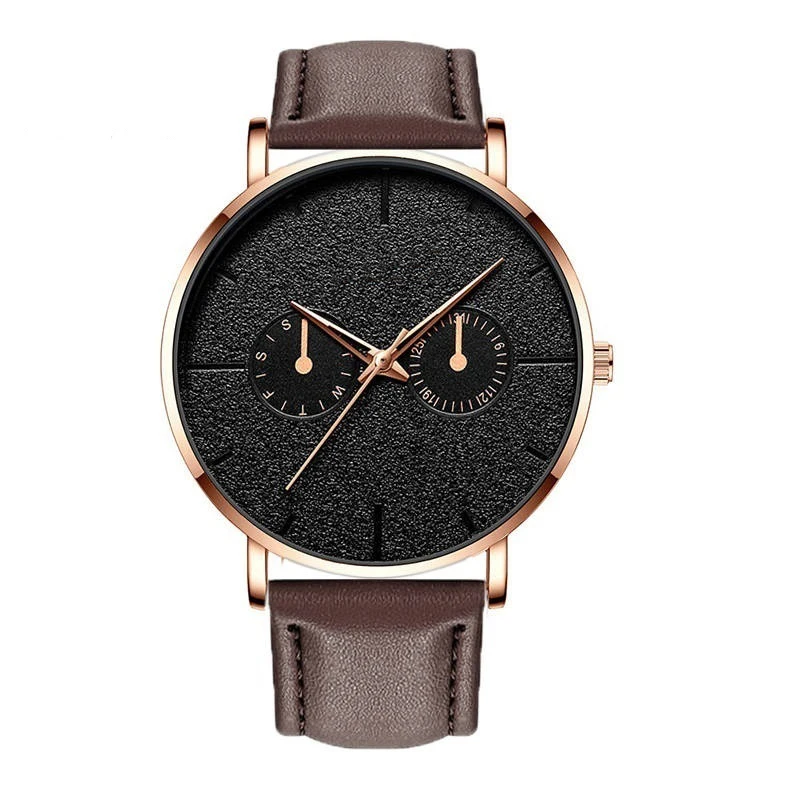 Lrose gold rose gold Модные мужские Бизнес минималистичные часы Роскошные черные кварцевые часы с календарем из нержавеющей стали с сетчатым ремешком аналоговые часы Montre Homme - Цвет: Lrose gold rose gold