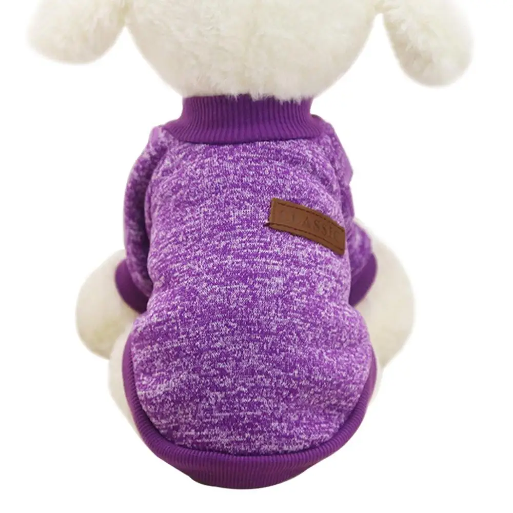 purple HOOPET зимние теплые хлопковые Толстовки для кошек модный дизайн для домашних животных одежда, куртка roupas водонепроницаемый жилет для собаки для маленьких собак XS-XXL 9 Цвета - Цвет: purple