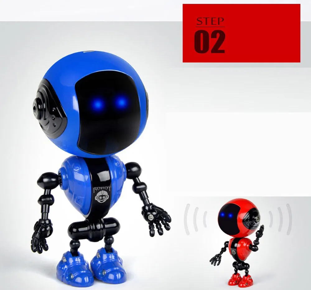 Робот игрушка сплав интерактивные игрушки для детей сенсорный многофункциональный музыкальный умный мини-робот из сплава Детский Рождественский подарок