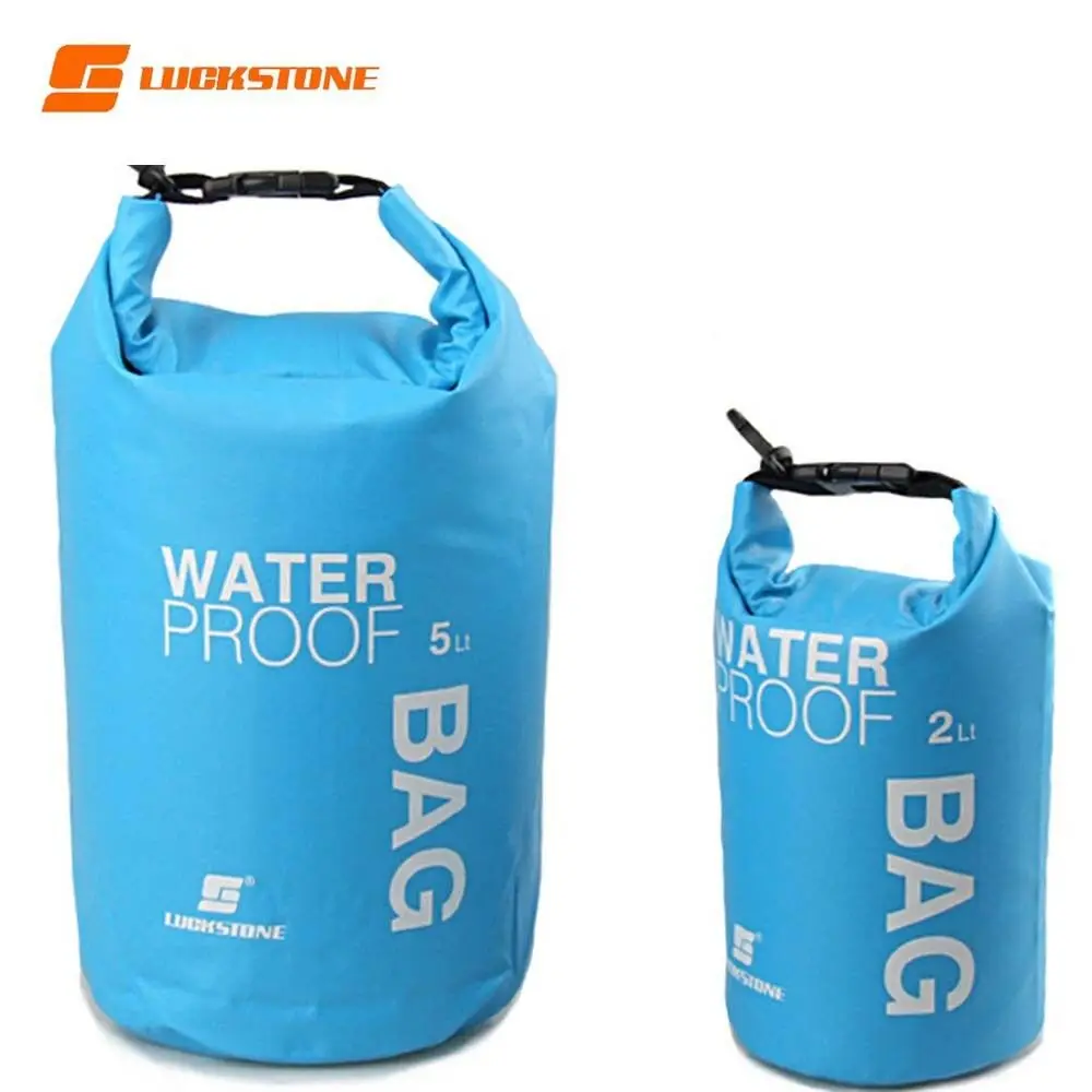 Blue 15L 2/5/10/15L ПВХ Водонепроницаемый сухой мешок плавательный мешок хранения пакет бикини сухой мешок рафтинг Каякинг Кемпинг плавающий парусный Каноэ - Цвет: Blue 15L
